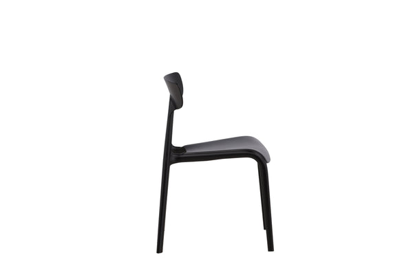 Matstolar URSHOLMEN Plast 79.5x49x54cm Svart-2st