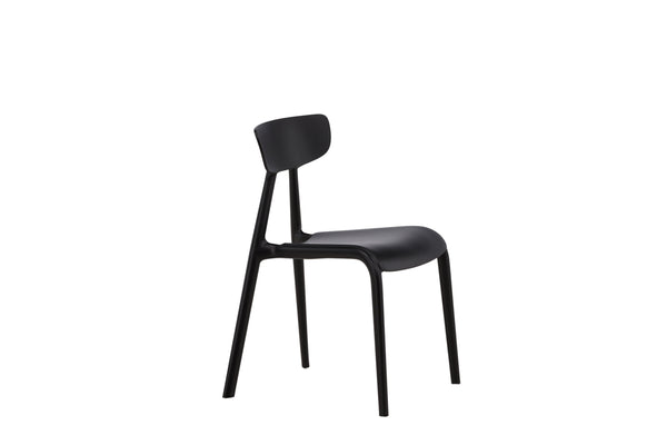 Matstolar URSHOLMEN Plast 79.5x49x54cm Svart-2st