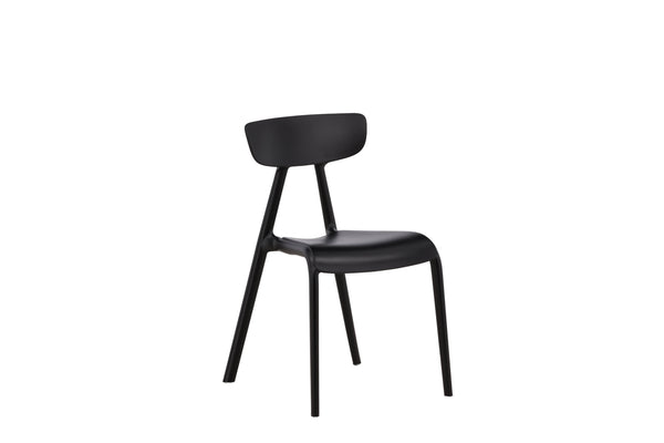 Matstolar URSHOLMEN Plast 79.5x49x54cm Svart-2st