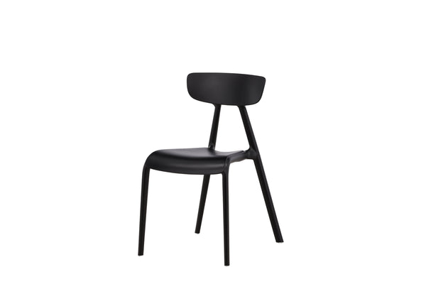 Matstolar URSHOLMEN Plast 79.5x49x54cm Svart-2st