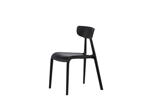 Matstolar URSHOLMEN Plast 79.5x49x54cm Svart-2st