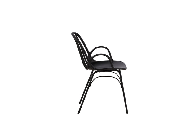 Matstolar DYRÖN Plast 81x55x59cm Svart-2st