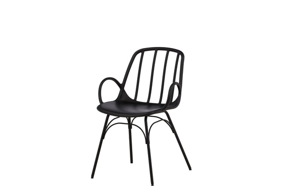 Matstolar DYRÖN Plast 81x55x59cm Svart-2st