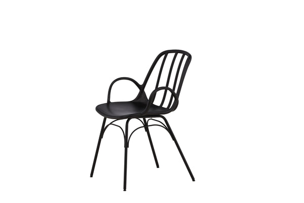 Matstolar DYRÖN Plast 81x55x59cm Svart-2st