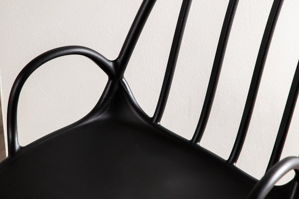 Matstolar DYRÖN Plast 81x55x59cm Svart-2st
