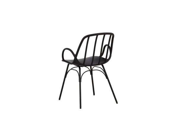 Matstolar DYRÖN Plast 81x55x59cm Svart-2st