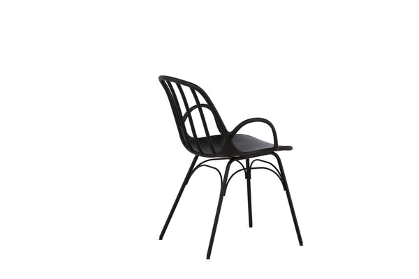 Matstolar DYRÖN Plast 81x55x59cm Svart-2st