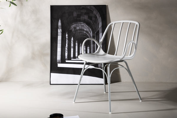 Matstolar DYRÖN Plast 81x55x59cm Ljusgrå-2st