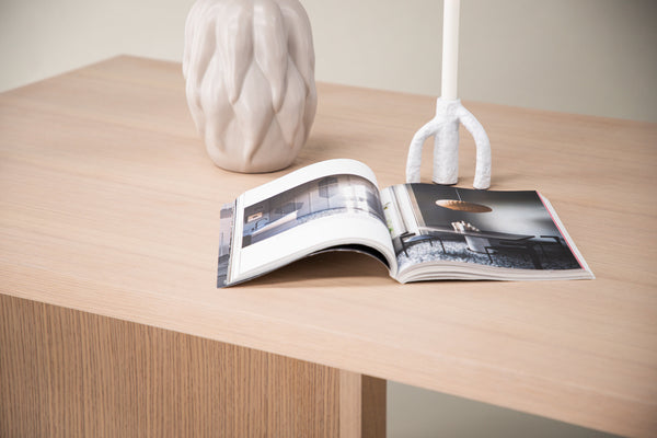 Dining table BASSHOLMEN MDF 100x240 White plastered