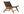Lounge fåtölj RIKE Teak 77x65x69cm-Brun