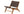 Lounge fåtölj RIKE Teak 77x65x69cm-Brun