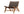 Lounge fåtölj RIKE Teak 77x65x69cm-Brun