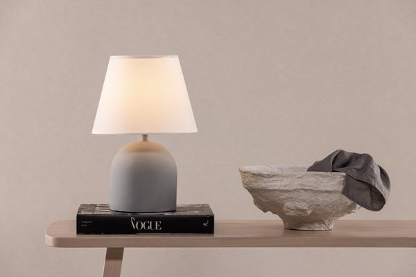 Bordslampa STYRSÖ Betong E27-Grå