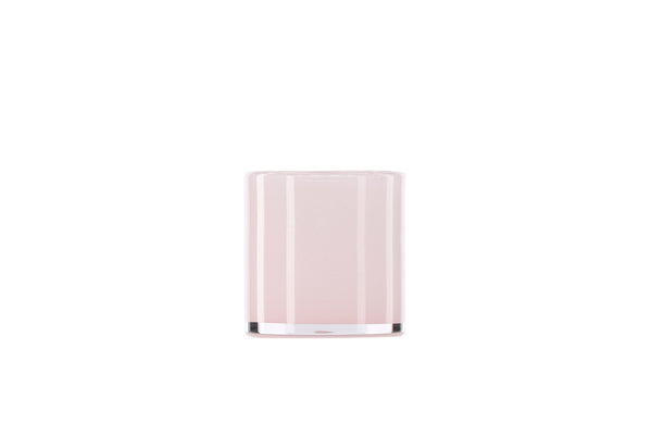 Lanterns GLORA Glass Light pink - 10*10Hcm