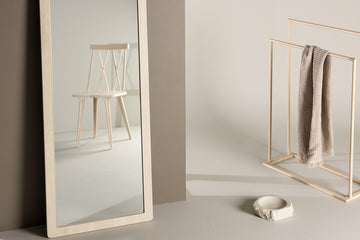 Spegel MEMPHIS Glas 193*60 Vitputsad