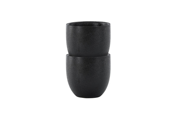 Kaffekoppar WABI SABI 28Cl 2-Pack Svart
