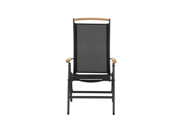 Positionsstolar PANAMA Aluminium 2st Svart