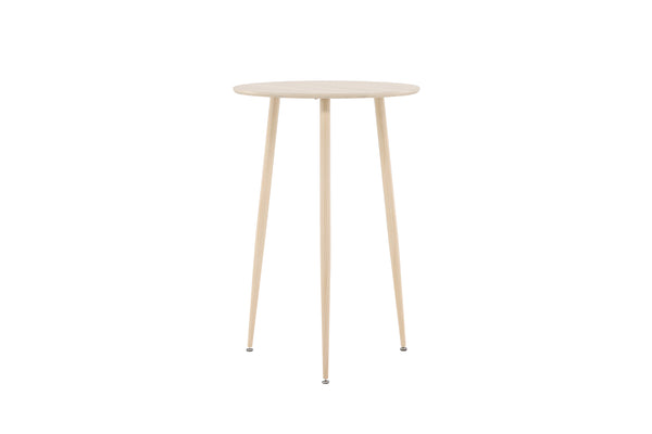 Barbord PLAZA MDF ⌀70 Vitputsad