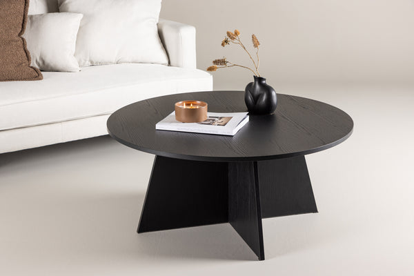 Soffbord BOOTCUT MDF Φ100 Svart