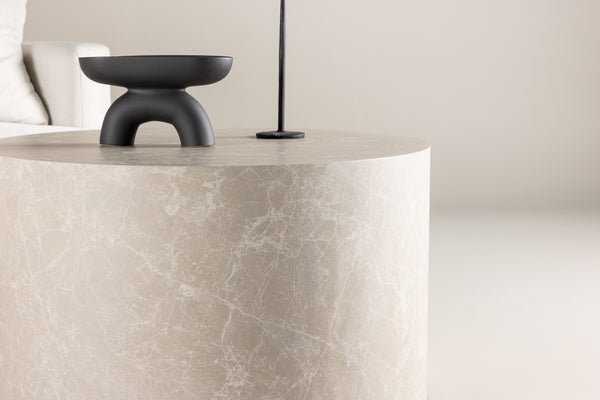 Soffbord YORK MDF ⌀80 Beige