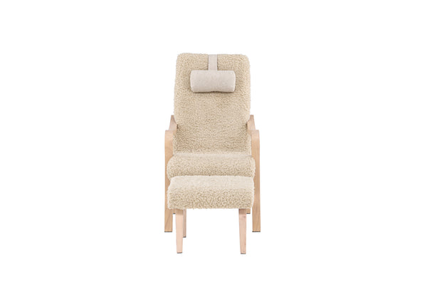 Loungefåtölj FÅRÖ Polyester Brun