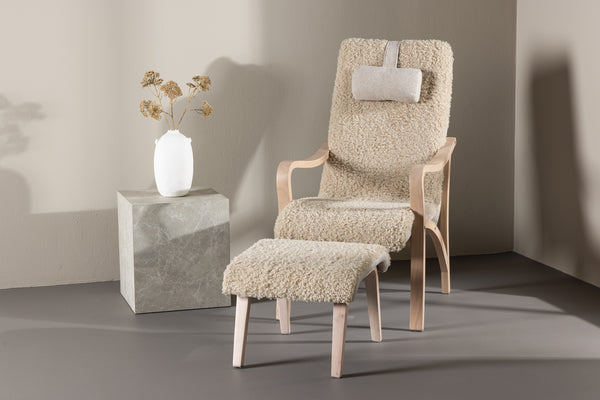 Loungefåtölj FÅRÖ Polyester Brun