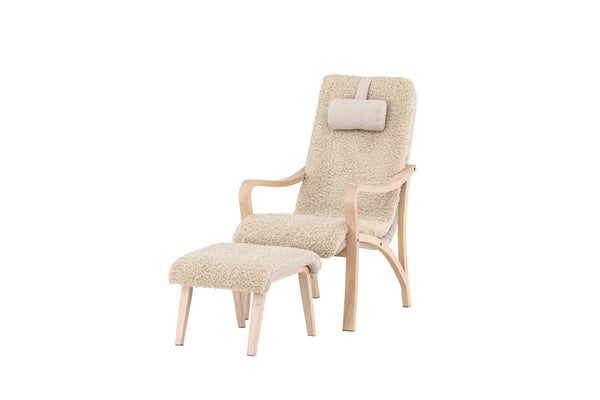 Loungefåtölj FÅRÖ Polyester Brun
