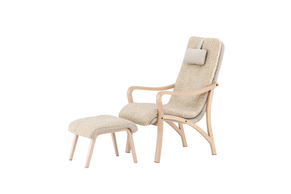 Loungefåtölj FÅRÖ Polyester Brun