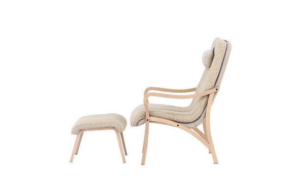 Loungefåtölj FÅRÖ Polyester Brun