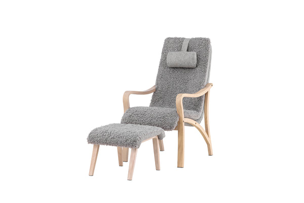 Loungefåtölj FÅRÖ Polyester Ljusgrå