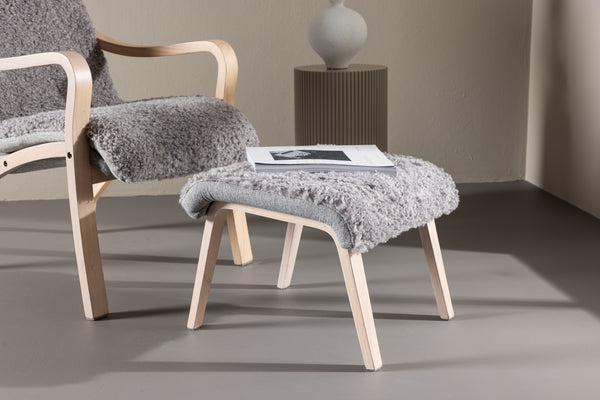 Loungefåtölj FÅRÖ Polyester Ljusgrå