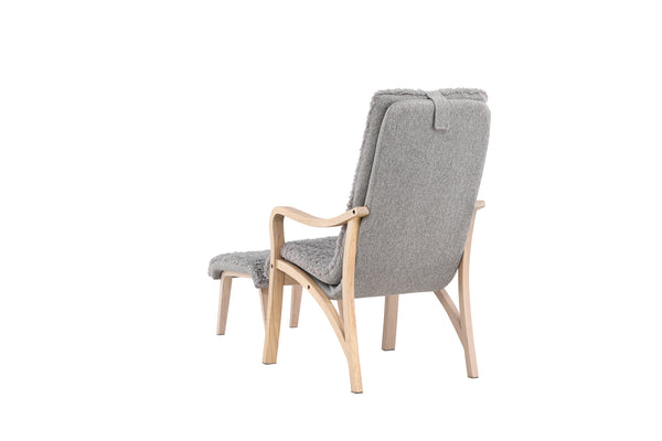 Loungefåtölj FÅRÖ Polyester Ljusgrå