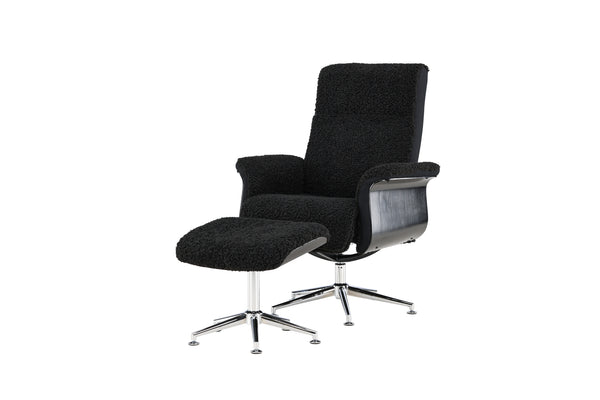 Loungefåtölj HAGÖN Polyester Mörkgrå
