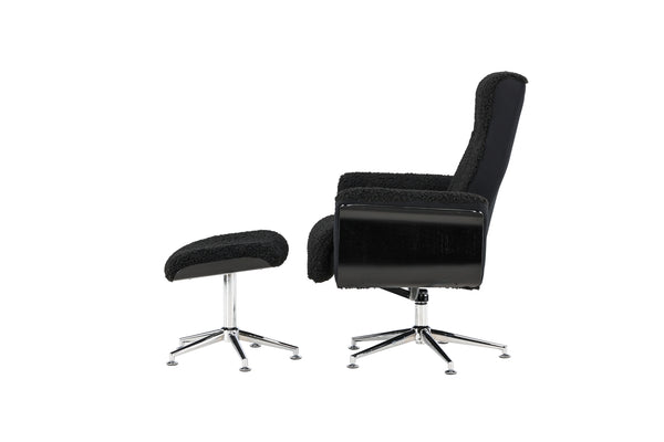 Loungefåtölj HAGÖN Polyester Mörkgrå