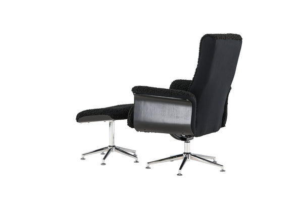Loungefåtölj HAGÖN Polyester Mörkgrå