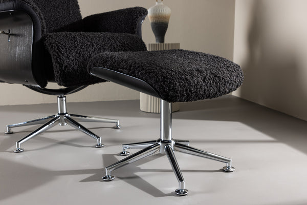 Loungefåtölj HAGÖN Polyester Mörkgrå