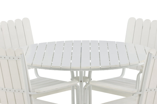 Matgrupper HOLMSUND Aintwood 2in1 ( Matbord & Matstolar) Vit