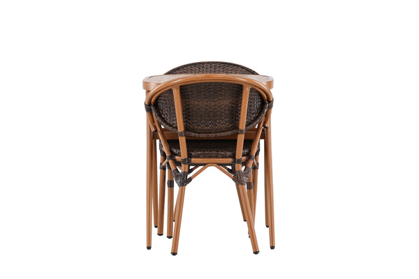 Café Set ABRANTES Aluminium Brun