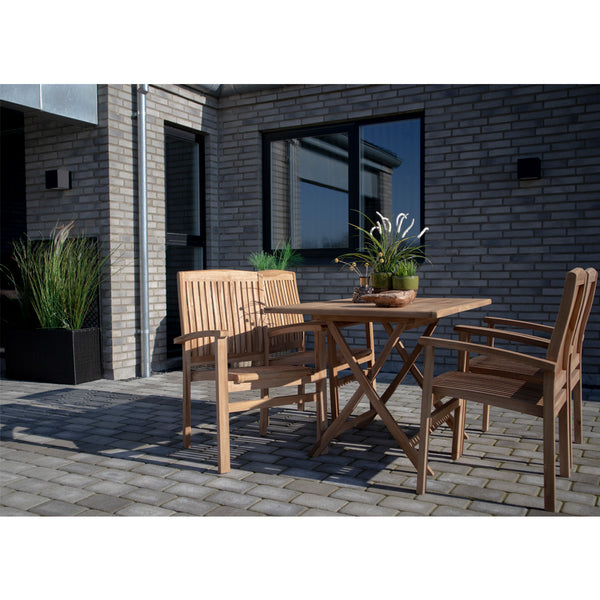 Matbord OVIEDO Teak 120*80*75 cm-Natur