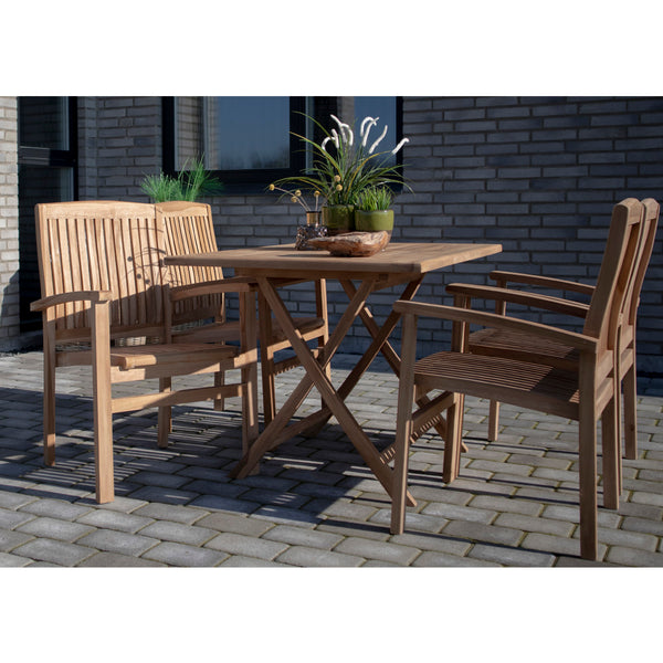 Matbord OVIEDO Teak 120*80*75 cm-Natur