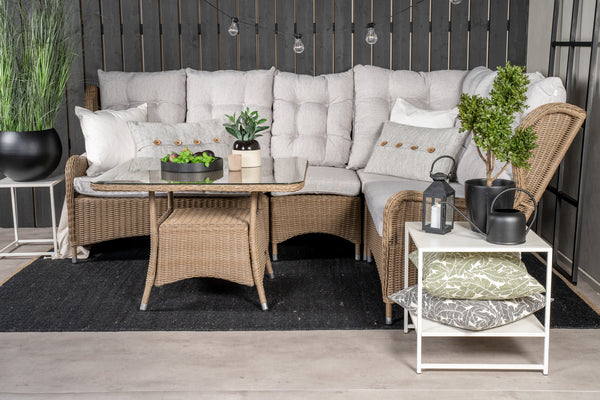 Corner groups WASHINGTON Faux rattan Nature
