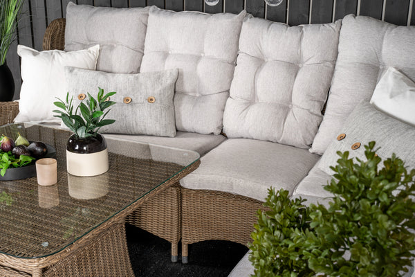 Corner groups WASHINGTON Faux rattan Nature