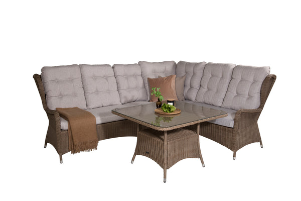 Corner groups WASHINGTON Faux rattan Nature