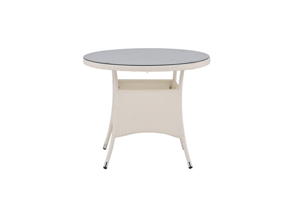 VOLTA Runda Matbord Konstrotting ø90 Vit