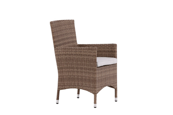 MALIN Dining chairs 2 artificial rattan Natural