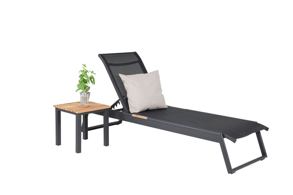 Solstolar MEXICO Aluminium 2st Svart