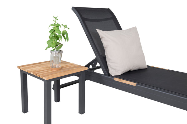 Solstolar MEXICO Aluminium 2st Svart