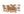 Matgrupp GHANA & TOGO Matstolar 6st Guld + Matbord 200x100 Vit