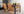 Matgrupp GHANA & TOGO Matstolar 4st Brun + Matbord 150x90 Svart