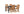 Matgrupp GHANA & TOGO Matstolar 4st Brun + Matbord 150x90 Svart